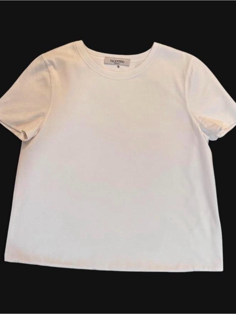 Valentino White Short Sleeve Crewneck Tee
